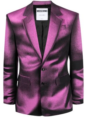 Moschino Shadows-print single-breasted blazer - Pink
