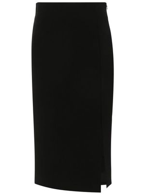 Moschino side-slit midi skirt - Black