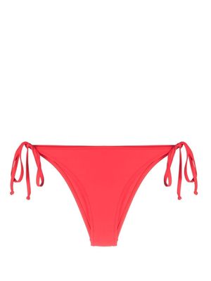 Moschino side-tie bikini bottoms - Red