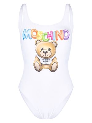 Moschino Signature Teddy Bear swimsuit - White