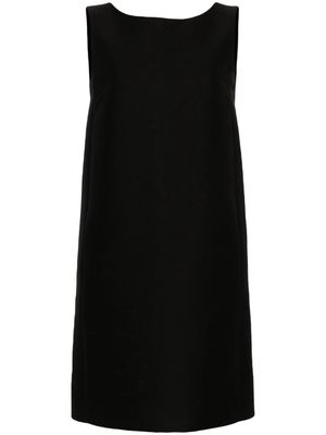 Moschino sleeveless cotton shift minidress - Black