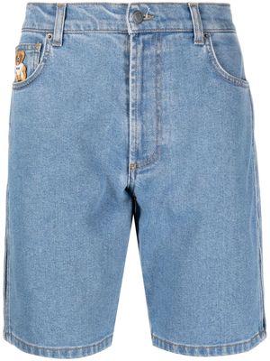 Moschino slim-fit denim shorts - Blue