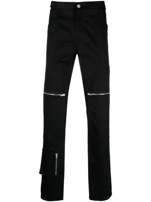 Moschino slim-fit zipped-pockets trousers - Black