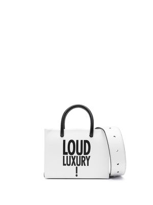 Moschino slogan-print belt bag - White