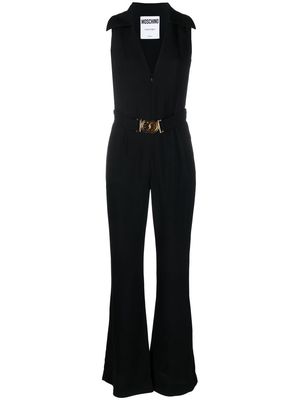 Moschino smiley-face belted jumpsuit - Black