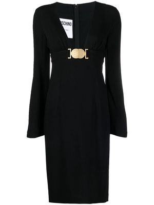 Moschino smiley-face detail dress - Black