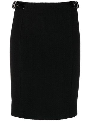 Moschino strap-detail pencil skirt - Black