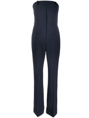 Moschino strapless straight-leg jumpsuit - Blue