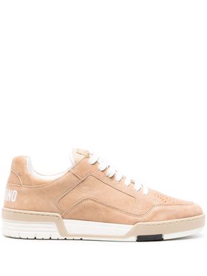 Moschino Streetball leather sneakers - Neutrals