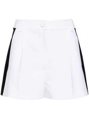 Moschino stripe-detail tailored shorts - White