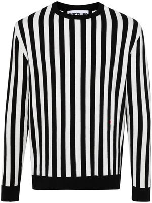 Moschino striped cotton jumper - Black