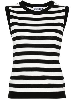 Moschino striped cotton vest - Black
