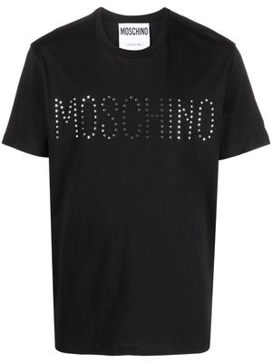 Moschino studded logo T-shirt - Black