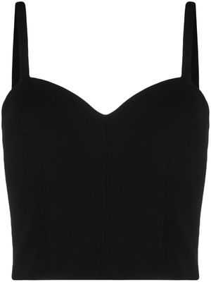 Moschino sweetheart neck bustier top - Black