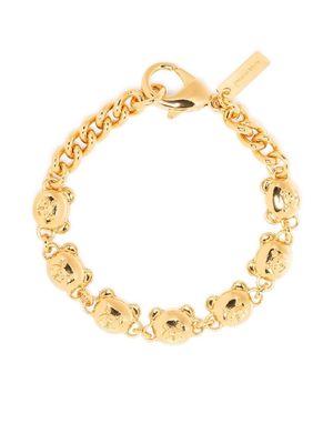 Moschino Teddy Bear chain bracelet - Gold