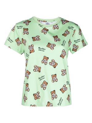 Moschino Teddy Bear cotton pajama top - Green