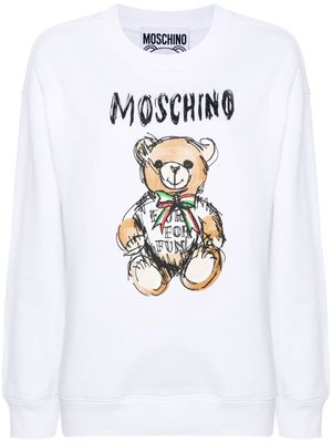 Moschino Teddy Bear cotton sweatshirt - White