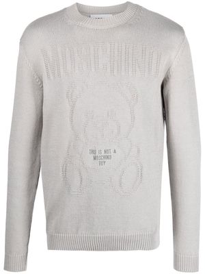 Moschino Teddy Bear knitted jumper - Grey