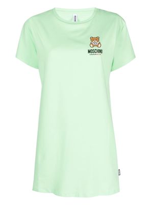 Moschino Teddy-Bear longline T-shirt - Green