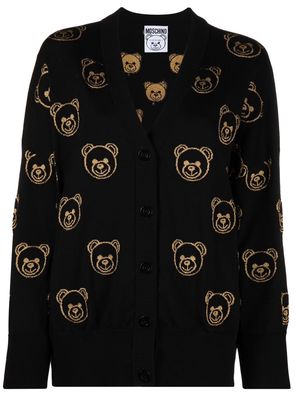 Moschino Teddy Bear motif cardigan - Black