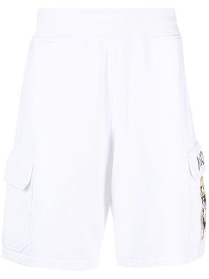 Moschino Teddy Bear-motif cotton shorts - White