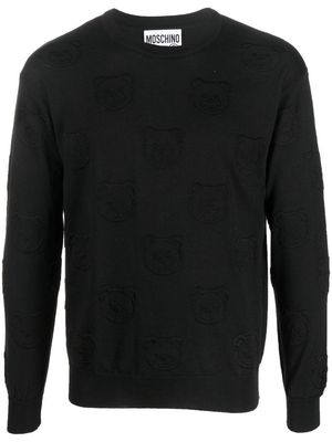 Moschino Teddy Bear motif jumper - Black