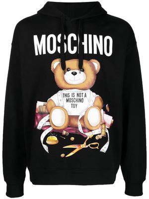 Moschino Teddy Bear organic cotton hoodie - Black