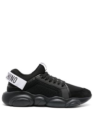 Moschino Teddy Bear panelled sneakers - Black