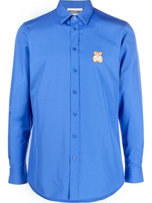 Moschino Teddy Bear-patch shirt - Blue