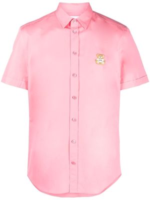 Moschino Teddy Bear-patch shirt - Pink