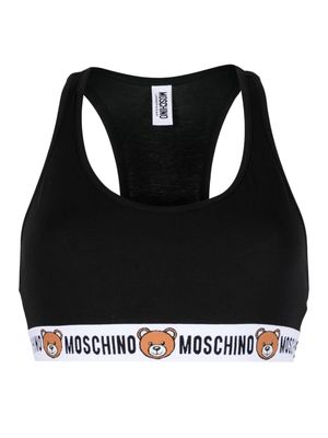 Moschino Teddy Bear sports bra - Black