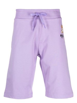 Moschino Teddy Bear track shorts - Purple