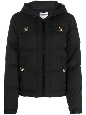 Moschino Teddy button-detail padded jacket - Black