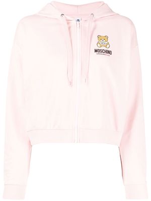 Moschino Teddy Underbear zip-up hoodie - Pink