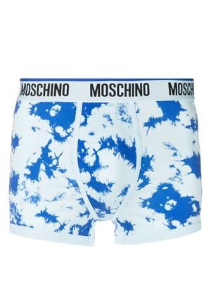 Moschino tie-dye boxer briefs - Blue