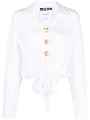 Moschino tie-fastening blouse - White