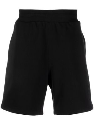 Moschino tonal logo track shorts - Black