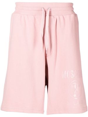 Moschino tonal-logo track shorts - Pink