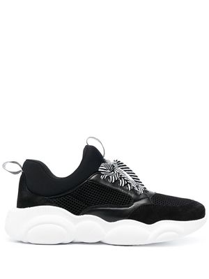 Moschino two-tone low-top sneakers - Black