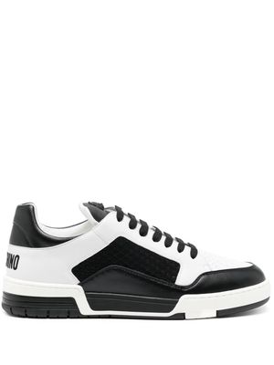 Moschino two-tone panelled sneakers - Black