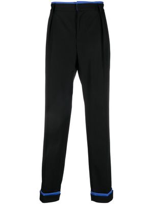 Moschino two-tone tailored trousers - Black