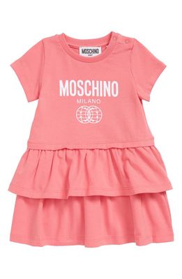 Moschino x Smiley Double Smiley Stretch Cotton Graphic Dress in 51047 Candy Pink