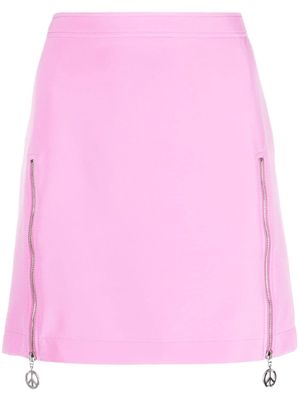 Moschino zipped mini skirt - Pink