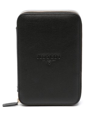 Moscot logo-debossed zipped travel bag - Black