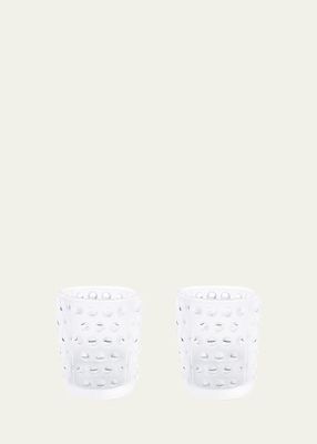 Mossi Crystal Votive Candleholders, Set of 2