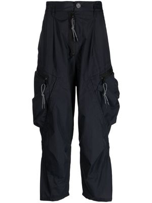 Mostly Heard Rarely Seen 3D drop-crotch trousers - Black