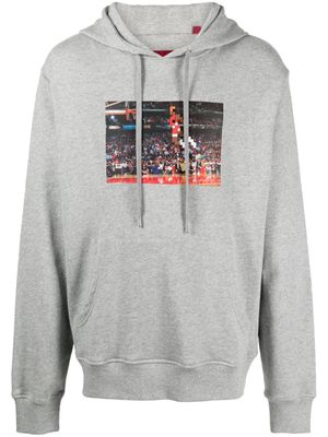 Mostly Heard Rarely Seen 8-Bit Air Time graphic-print cotton hoodie - Grey