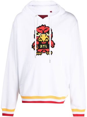 Mostly Heard Rarely Seen 8-Bit Atlanta graphic-print hoodie - White