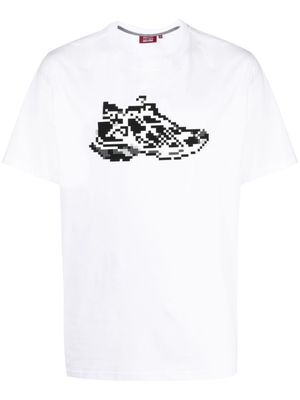 Mostly Heard Rarely Seen 8-Bit Black Runner cotton T-shirt - White