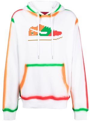 Mostly Heard Rarely Seen 8-Bit Convenience Sneak graphic-print cotton hoodie - White